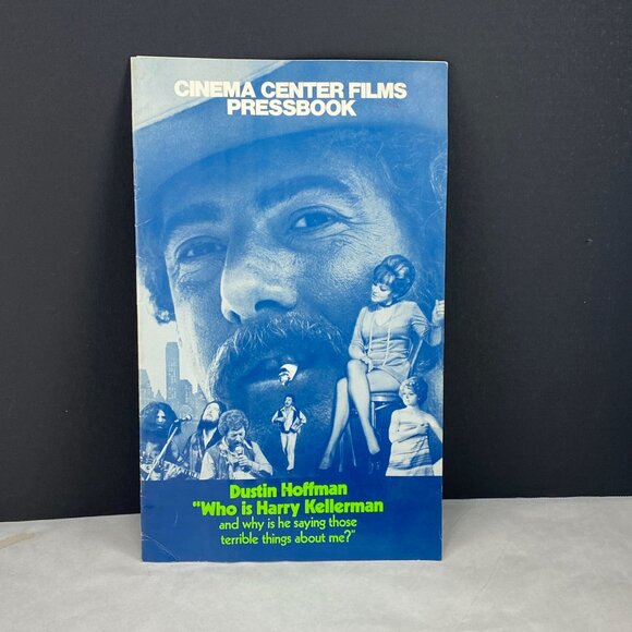 Vintage 1971 Who Is Harry Kellerman Dustin Hoffman Cinema Center Films Pressbook - Picture 1 of 10